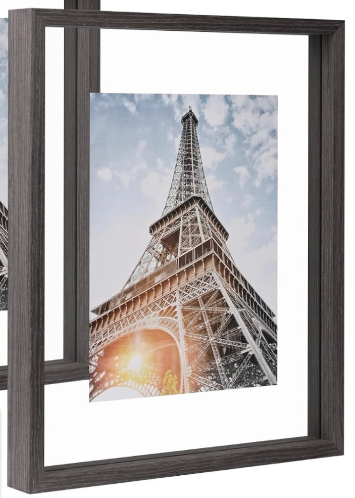 Rustic Large Brown Floating Frame