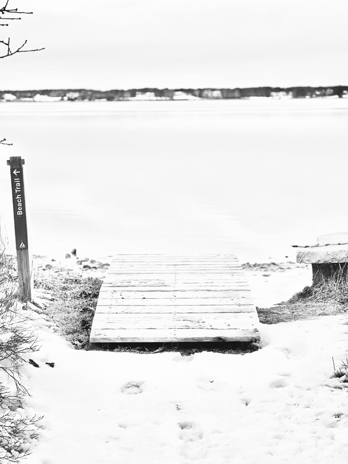 Frozen Crossing Photograph