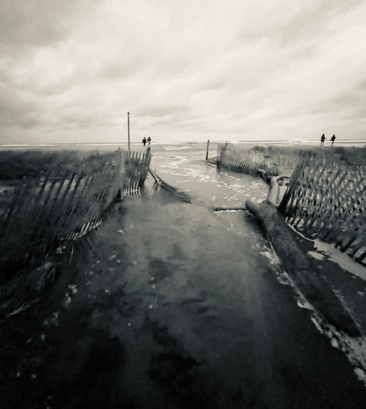 The Broken Boundary B+W Photograph